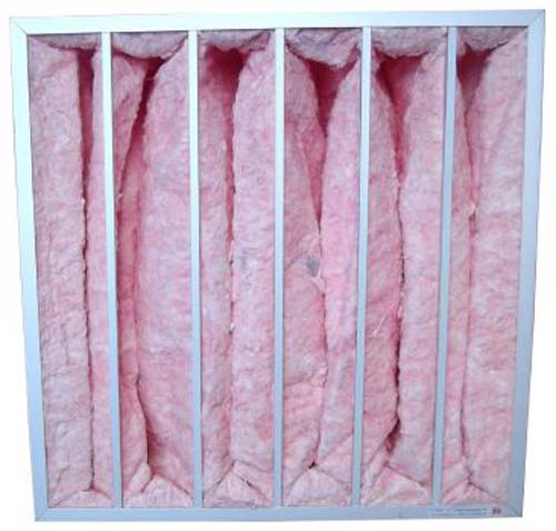 玻璃纖維袋式中效過濾器正面圖 玻璃纖維袋式中效過濾器正面圖